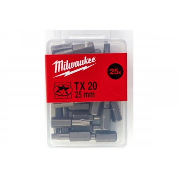 Насадка (25 шт; TX20; 25 мм) Milwaukee Насадка (25 шт; TX20; 25 мм) Milwaukee