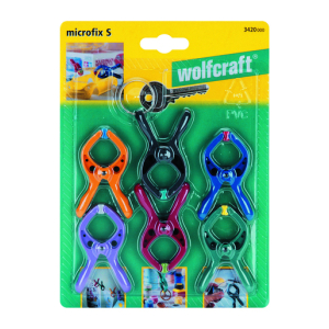 Набор пружинных мини-зажимов/Wolfcraft/3420000 Набор пружинных мини-зажимов/Wolfcraft/3420000