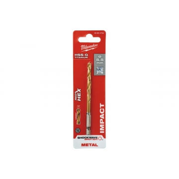 Сверло по металлу RedHEX HSS-G TiN Milwaukee 48894764 Сверло по металлу RedHEX HSS-G TiN (5.5х59х104 мм) Milwaukee 48894764