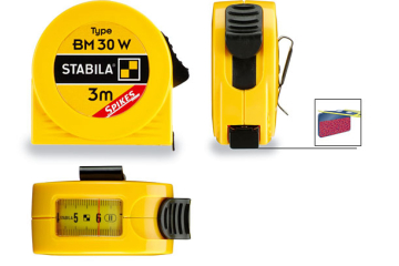 Рулетка STABILA тип BM 30 W SP 16456 Рулетка STABILA тип BM 30 W SP 3м х 16мм с окошком 16456