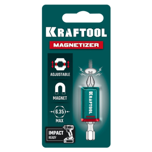 Держатель магнитный для крепежа MAGNETIZER, KRAFTOOL Держатель магнитный для крепежа MAGNETIZER, KRAFTOOL 26777