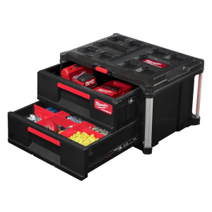 Ящик с 2-мя выдвижными отсеками PACKOUT MILWAUKEE 4932472129 Ящик с 2-мя выдвижными отсеками PACKOUT MILWAUKEE 4932472129