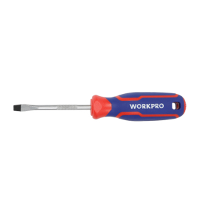 Магнитная отвертка шлицевая 2К, 3Х75, CR-V, WORKPRO