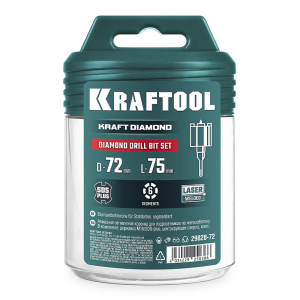 Коронка алмазная для подрозетников DIAMOND 72х75 мм., KRAFTOOL