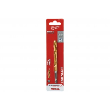 Сверло по металлу RedHEX HSS-G TiN Milwaukee 48894721 Сверло по металлу RedHEX HSS-G TiN (9х73х117 мм) Milwaukee 48894721