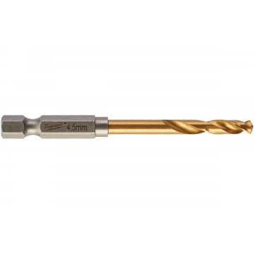 Сверло по металлу RedHEX HSS-G TiN Milwaukee 48894710 Сверло по металлу RedHEX HSS-G TiN (4.5х29х76 мм) Milwaukee 48894710