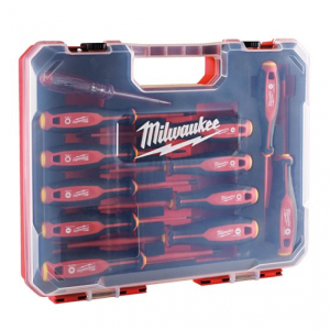 Набор отверток изолированных VDE, (12 шт), Milwaukee 4932479095