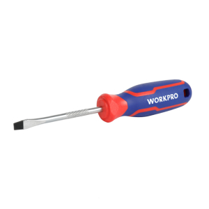 Магнитная отвертка шлицевая 2К, 3Х75, CR-V, WORKPRO