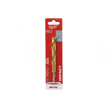Сверло по металлу RedHEX HSS-G TiN (12х83х127 мм) Milwaukee 48894727