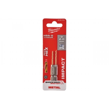 Сверло по металлу RedHEX HSS-G TiN (2 шт; 2х17х59.5 мм) Milwaukee 48894703