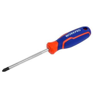 Магнитная отвертка POZI 2К, PZ2X100, CR-V, WORKPRO Магнитная отвертка POZI 2К, PZ2X100, CR-V, WORKPRO