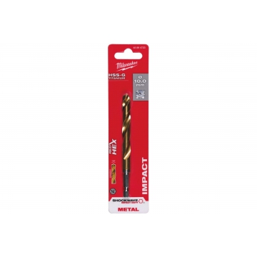 Сверло по металлу RedHEX HSS-G TiN Milwaukee Сверло по металлу RedHEX HSS-G TiN (10х76х120 мм) Milwaukee 48894723