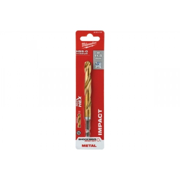 Сверло по металлу RedHEX HSS-G TiN (11.5х82х126 мм) Milwaukee 48894726