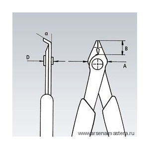 Бокорезы прецизионные 125 мм. нерж. губки, Knipex KN-7823125 Бокорезы прецизионные 125 мм. нерж. губки, Knipex KN-7823125
