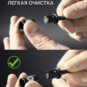 Бита с торцевой головкой CLEAN Nut Driver 8 мм, KRAFTOOL Бита с торцевой головкой CLEAN Nut Driver 8 мм, KRAFTOOL