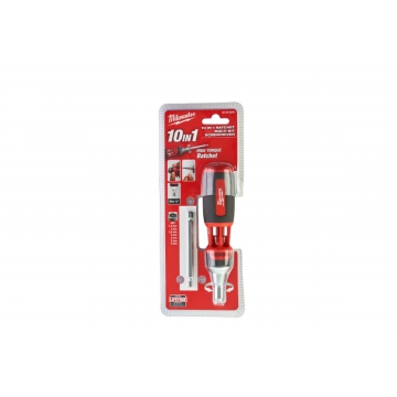 Отвертка HEX с трещоткой 10 в 1 Milwaukee 48229306 Отвертка HEX с трещоткой 10 в 1 Milwaukee 48229306