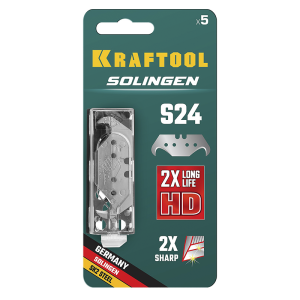 Лезвие SOLINGEN S24 крюковидное, (уп. 5 шт), KRAFTOOL