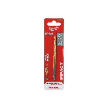 Сверло по металлу RedHEX HSS-G TiN Milwaukee Сверло по металлу RedHEX HSS-G TiN (6х60х105 мм) Milwaukee 48894714