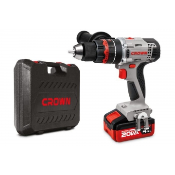 Аккумуляторная ударная дрель-шуруповерт Crown CT21075HMX-4 BMC