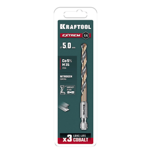 Сверло по металлу для винтовертов IMPACT READY, 5х91 мм. НЕХ-1/4, KRAFTOOL