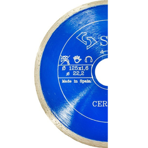 Диск алмазный сплошной Diamant CERAMICS MARBLE (кер/мрамор) 125х22,23, Solga Диск алмазный сплошной Diamant CERAMICS MARBLE (кер/мрамор) 125х22,23, Solga