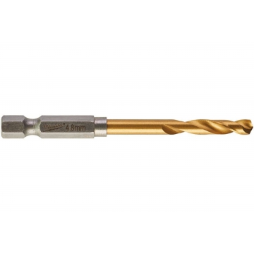 Сверло по металлу RedHEX HSS-G TiN Milwaukee 48894711 Сверло по металлу RedHEX HSS-G TiN (4.8х29х78 мм) Milwaukee 48894711