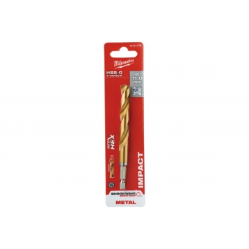 Сверло по металлу RedHEX HSS-G TiN Milwaukee Сверло по металлу RedHEX HSS-G TiN (11х81х125 мм) Milwaukee 48894725