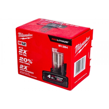 Аккумулятор M12 B4 (12 В; 4 А*ч; Li-Ion) Milwaukee