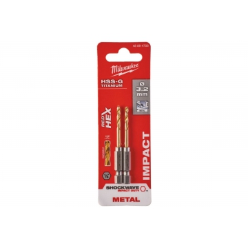 Сверло по металлу RedHEX HSS-G TiN Milwaukee Сверло по металлу RedHEX HSS-G TiN (2 шт; 3.2х23х66.5 мм) Milwaukee 48894706