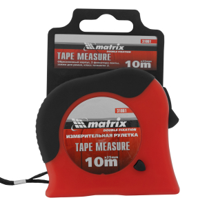 Рулетка Double fixation 10 м. х 25 мм. двойная фиксация, Matrix Рулетка Double fixation 10 м. х 25 мм. двойная фиксация, Matrix