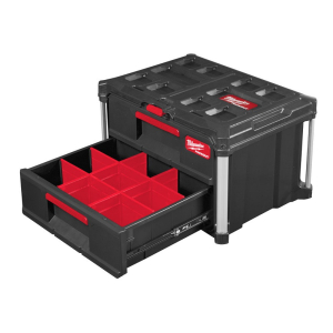 Ящик с 2-мя выдвижными отсеками PACKOUT MILWAUKEE 4932472129 Ящик с 2-мя выдвижными отсеками PACKOUT MILWAUKEE 4932472129
