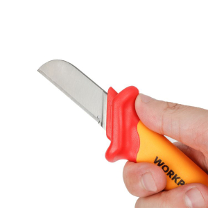 Нож кабельный диэлектрический 50х180 мм (прямое лезвие), WORKPRO