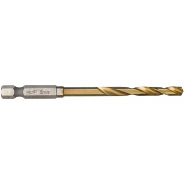 Сверло по металлу RedHEX HSS-G TiN Milwaukee Сверло по металлу RedHEX HSS-G TiN (5х46х93 мм) Milwaukee 48894712