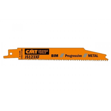Пилки сабельные по металлу (150 мм; шаг зубьев 1.8-3.2 мм) 5 шт. CMT JS123XF-5