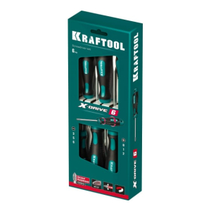 Набор отвёрток Х-Drive -6, KRAFTOOL,250081-Н6_z01 Набор отвёрток Х-Drive -6, KRAFTOOL,250081-Н6_z01
