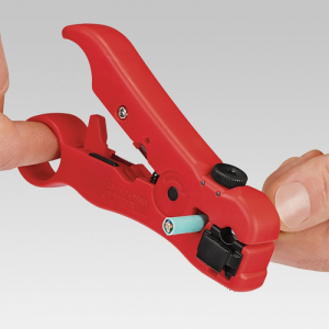 Инструмент для удаления изоляции с коаксиального кабеля KNIPEX KN-166006SB Инструмент для удаления изоляции с коаксиального кабеля KNIPEX KN-166006SB