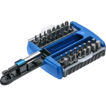 Набор бит с битодержателем (33 предмета; 1/4; SL/PH/PZ/HEX/Torx) HOEGERT TECHNIK HT1S402