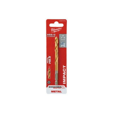 Сверло по металлу RedHEX HSS-G TiN Milwaukee Сверло по металлу RedHEX HSS-G TiN (7.5х66х110 мм) Milwaukee 48894718