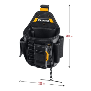 Сумка поясная FastClip, 13 карманов и петель KRAFTOOL KP-13Е 38772 Сумка поясная FastClip, 13 карманов и петель KRAFTOOL KP-13Е 38772