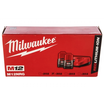 Энергокомплект M12 NRG-302 Milwaukee Энергокомплект M12 NRG-302 Milwaukee