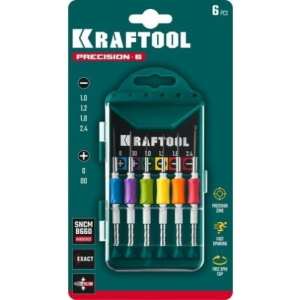Отвертка для точных работ Precision, 6 предметов, KRAFTOOL 25679 Отвертка для точных работ Precision, 6 предметов, KRAFTOOL 25679