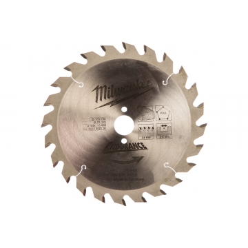 Пильный диск 165/20 мм, 24 зуба Milwaukee Пильный диск 165/20 мм, 24 зуба Milwaukee
