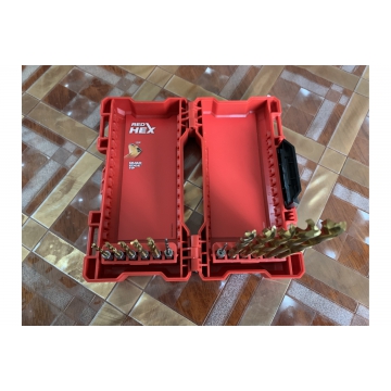 Набор сверл по металлу RedHEX HSS-G TiN Milwaukee Набор сверл по металлу RedHEX HSS-G TiN 10 шт. Milwaukee 48894759