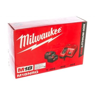 Энергокомплект M18 NRG-402 (Li-Ion, 4 Ач) Milwaukee