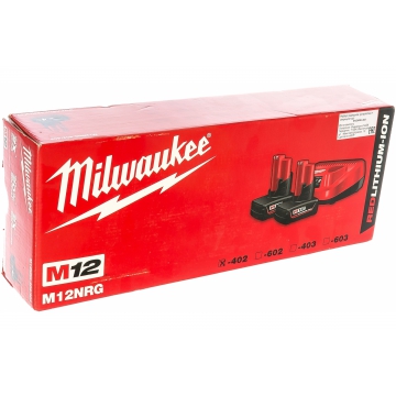 Энергокомплект M12 NRG-402 Li-Ion 4Ач Milwaukee Энергокомплект M12 NRG-402 Li-Ion 4Ач Milwaukee