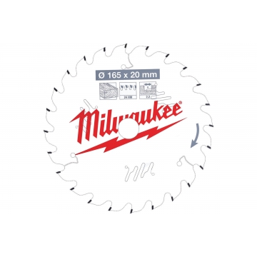 Диск пильный по дереву для циркулярной пилы Milwaukee
