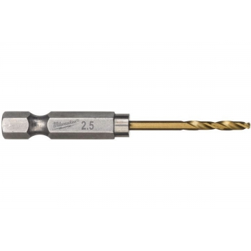Сверло по металлу RedHEX HSS-G TiN (2 шт; 2.5х19х62 мм) Milwaukee 48894704