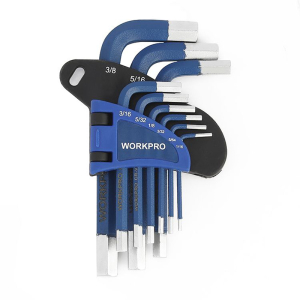 Набор 6-гранных ключей PRO: Н1,5-Н10, (9 пр), WORKPRO