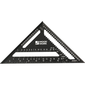 Угольник плотницкий 300 мм. алюминиевый метрический, Woodwork