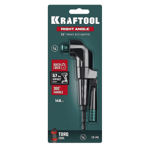 Насадка угловая, ударная RIGHT ANGLE 140 мм, KRAFTOOL Насадка угловая, ударная RIGHT ANGLE 140 мм, KRAFTOOL